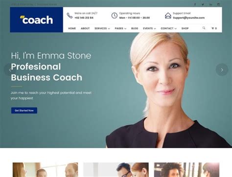 business coach website